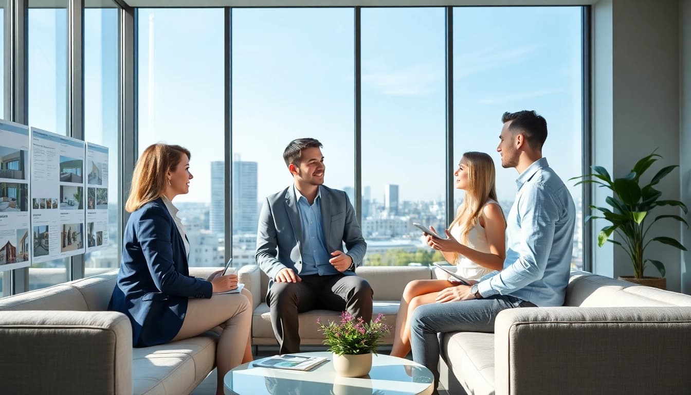 Erfahrene Immobilienmakler Frankfurt Riedberg berät Kunden über Immobilienangebote.