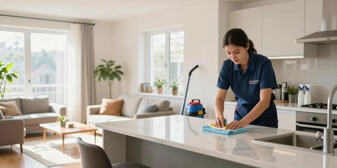 Professional wohnungsendreinigung bern service in a sparkling clean apartment.