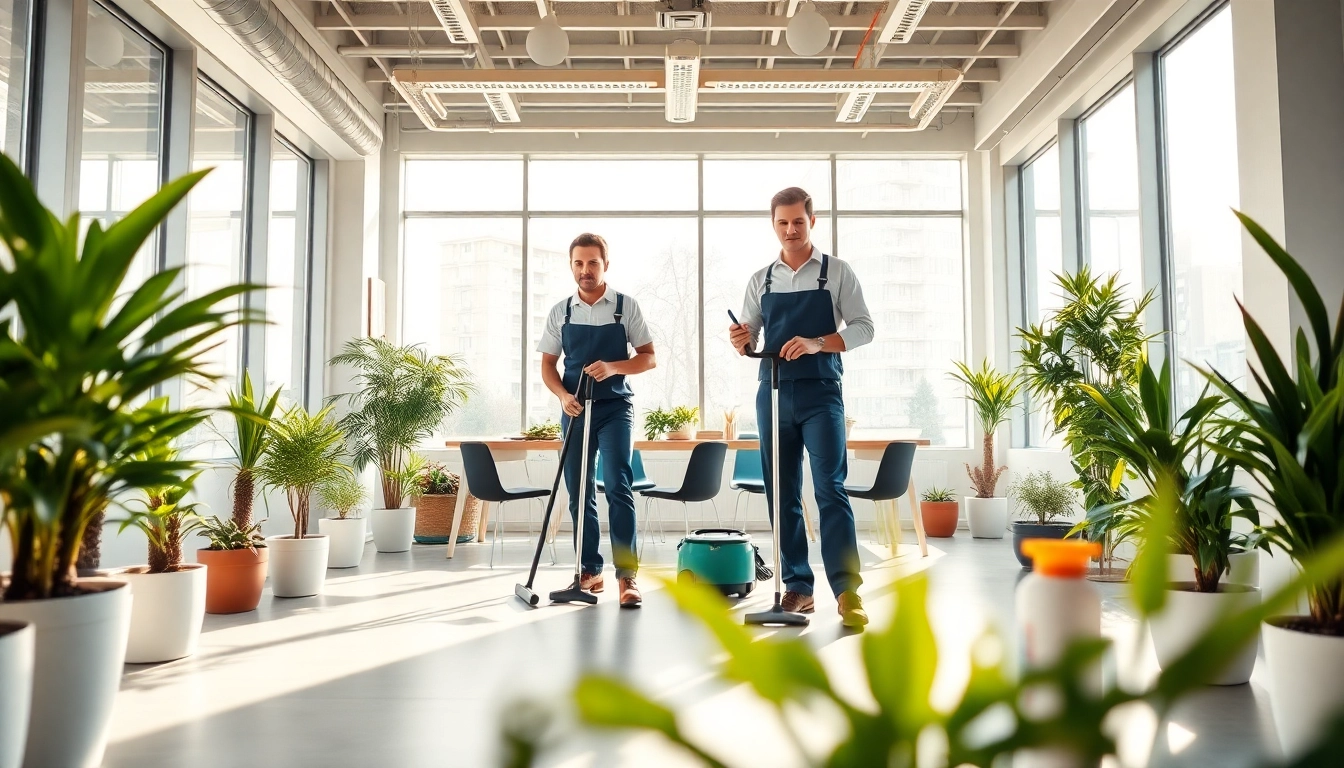 Effiziente unterhaltsreinigung berlin in einem modernen Büro mit ausreichendem Tageslicht.