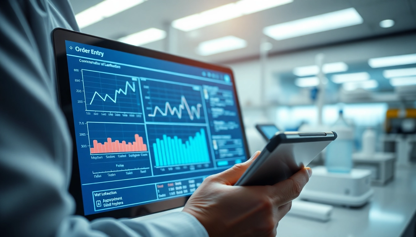 Alles Wichtige hier ansehen – Benutzerfreundliche Schnittstelle fuer Laborbestellungen mit grafischen Analysen.