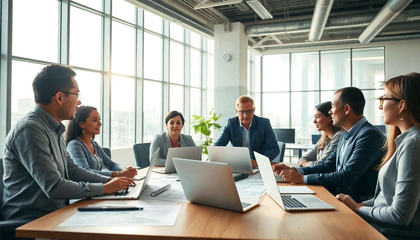 Headhunter Ingenieure bieten professionelle Beratung in einem modernen Büro an.