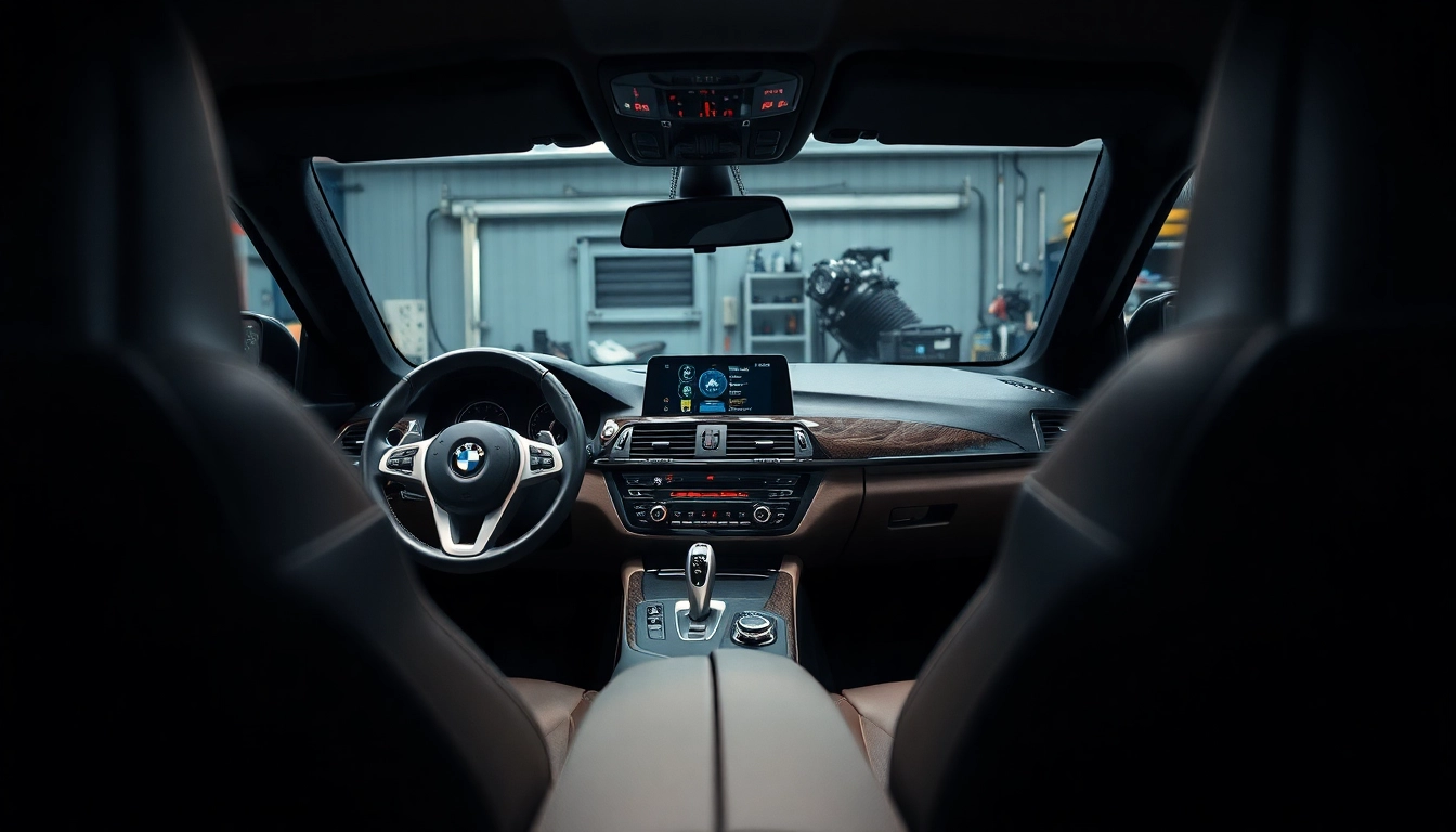 BMW Nachrüstung mit modernem Innenraumdesign und technologischen Upgrades für hohe Fahrqualität.