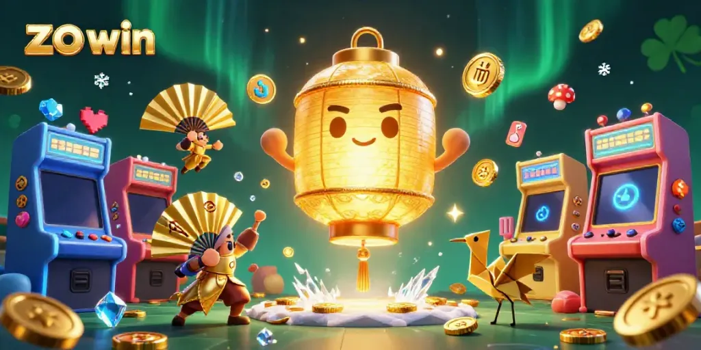 Experience the thrill of zo win with a vibrant casino illustration featuring dynamic gaming elements and lucky symbols.