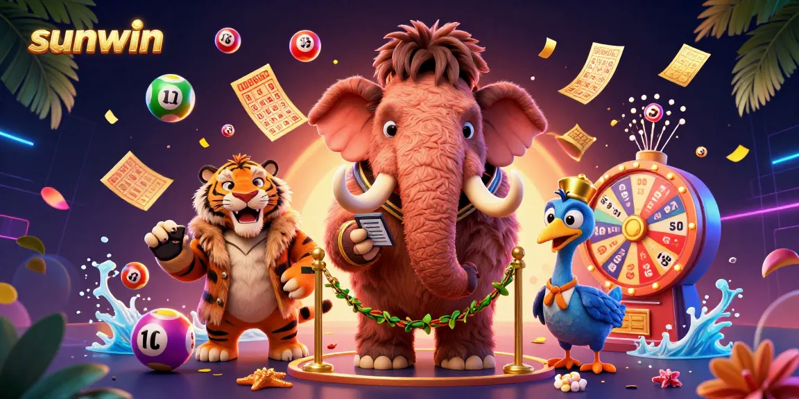 Experience thrilling gameplay with Sunwin as energetic characters welcome players to exciting casino games.