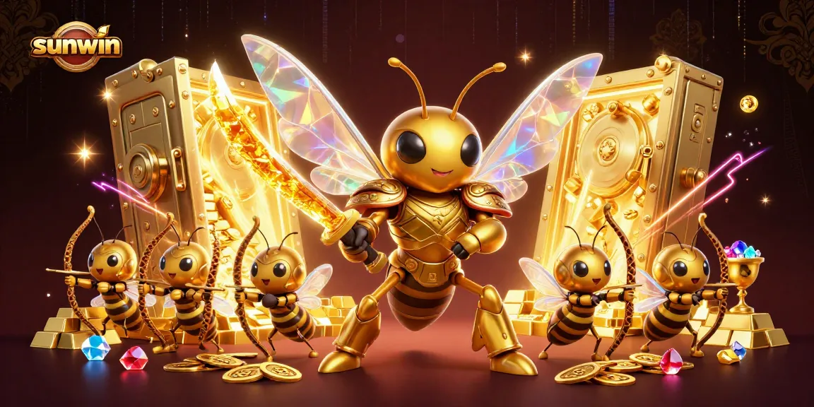 Experience the thrill of winning with sunwin in this vibrant casino-themed illustration.